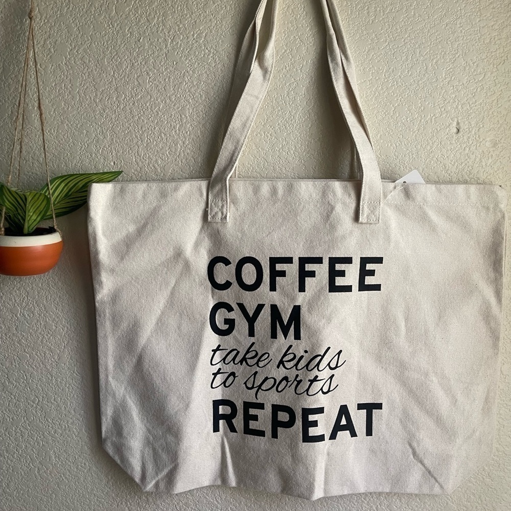 🥳4 for 25 New moms on the go canvas tote bag